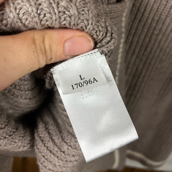 ALLSAINTS Women's Daria Neutral Wool Blend Knit Oversized Sweater- Size Large - Picture 9 of 9